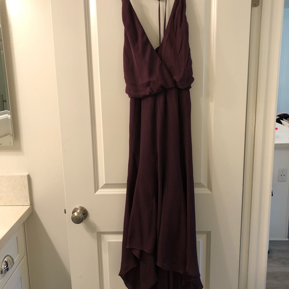 Elegant Deep Purple Gown